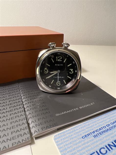 panerai clock|panerai desk clock.